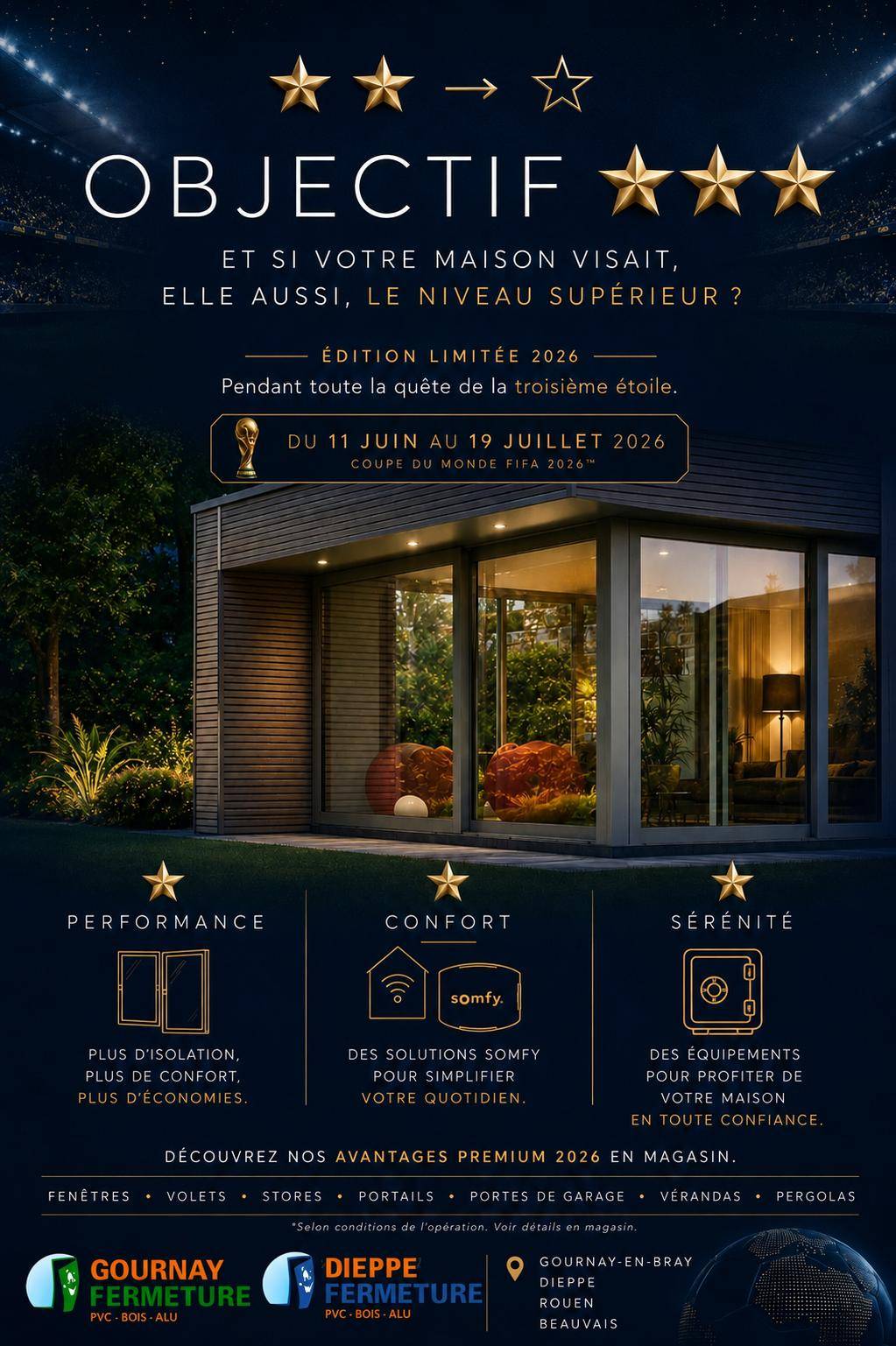 Objectif ★★★ : profitez de nos avantages premium pendant la Coupe du Monde 2026.