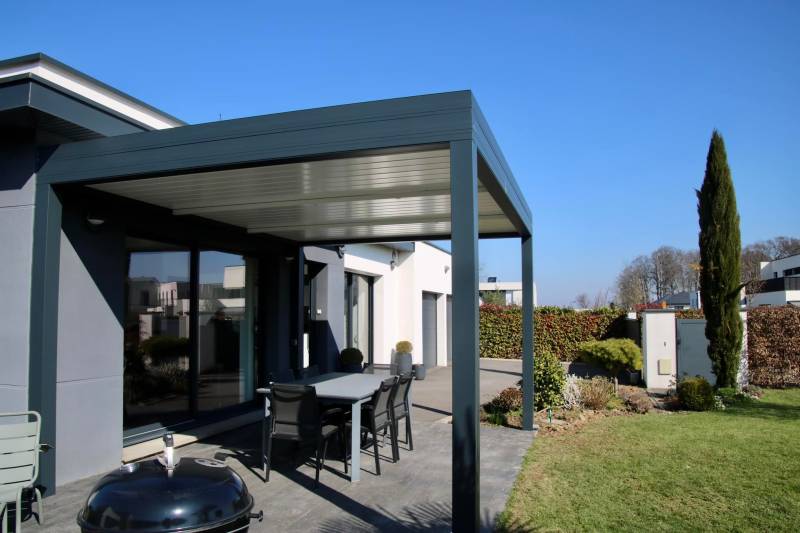 Pergola veranco bioclimatique à Gournay en Bray 