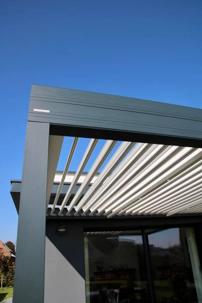 Pergola veranco gris 7016 Gournay en Bray 