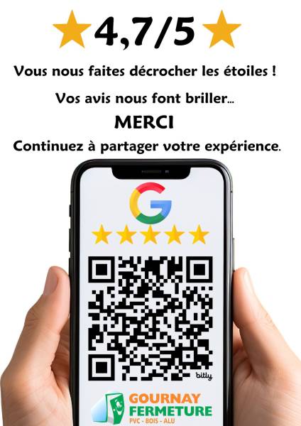 Gournay Fermeture 4.7 étoiles Google