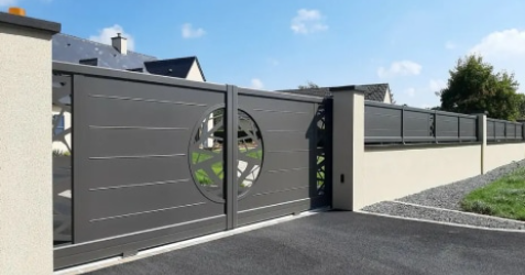 Installation motorisation intégrée portail coulissant Somfy ROLY Smart IO à Dieppe