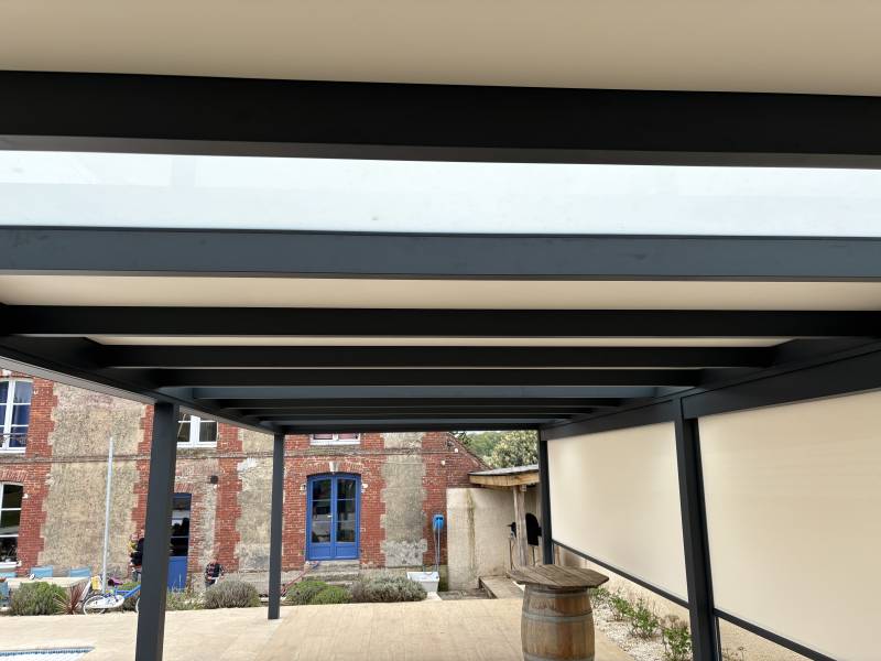 pergola anthracite 7016 wambez