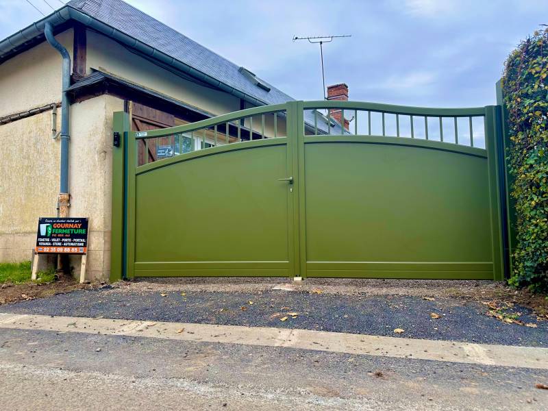 APRES POSE PORTAIL ALU CETAL 