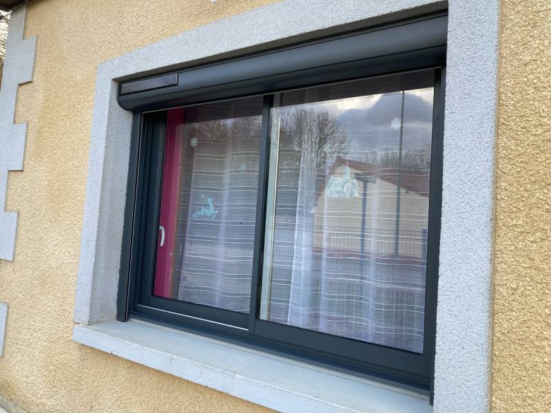 COULISSANT ALU + VOLETS ROULANTS SOLAIRES