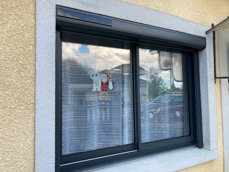 COULISSANT ALU + VOLETS ROULANTS SOLAIRES