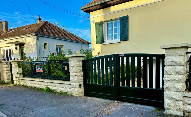 PORTAIL ALUMINIUIM CETAL GOURNAY FERMETURE A BEAUVAIS