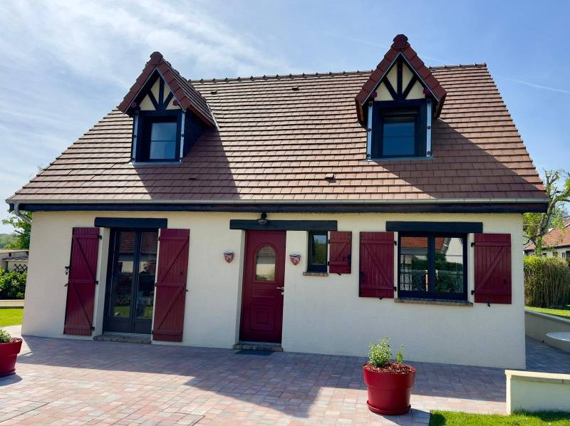 Fenêtres PVC aluminium BoChassy façade maison Gournay-en-Bray
