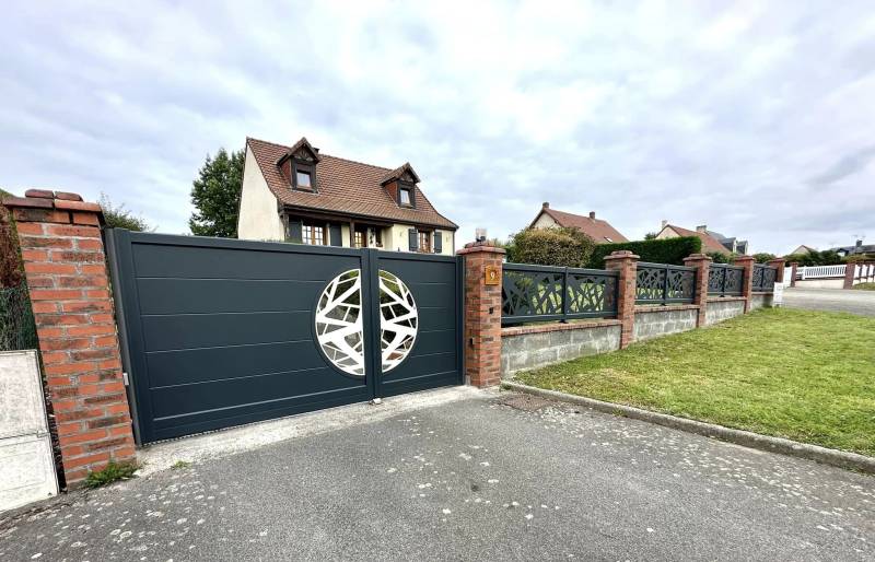 Clôture Alu Cetal avec portail à Gournay en Bray