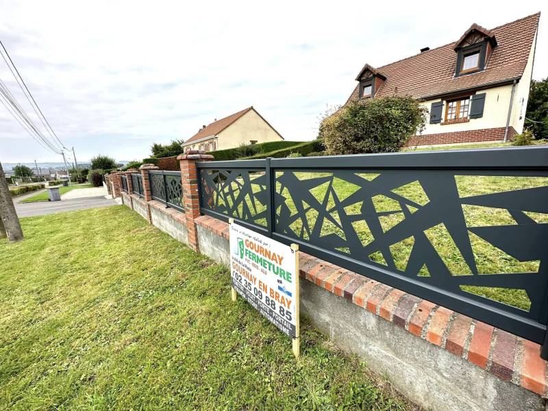 pose de clôture alu CETAL HERCULE à GOURNAY-EN-BRAY