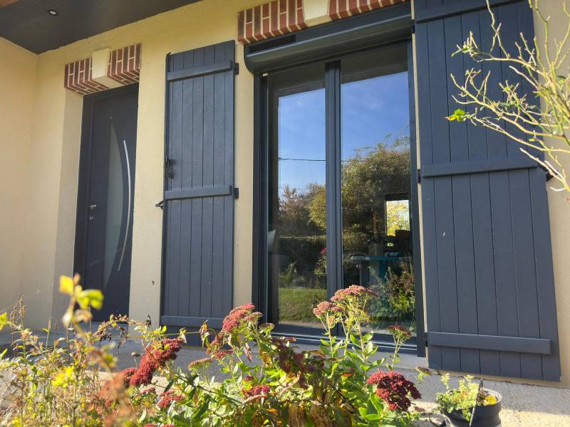 Porte fenêtres pvc Gris 7016 Gournay Fermeture