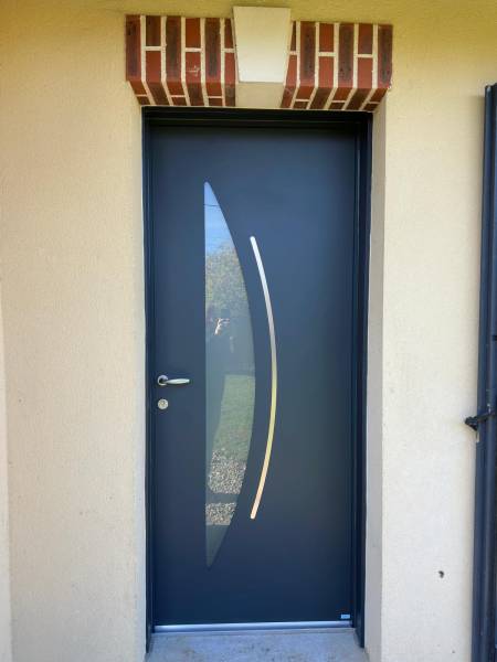 Porte entrée alu Gournay fermeture