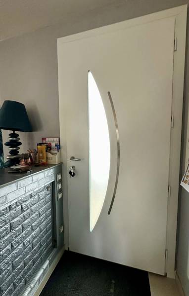 Porte monobloc Zilten blanc intérieur à Grandvillers