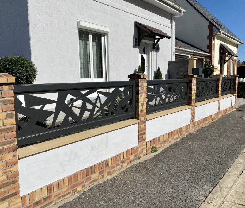 Clôture cetal gris 7016 à Beauvais 