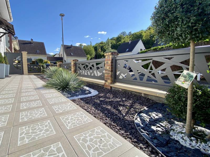 Clôture gris 7016 à Beauvais marque Cetal 