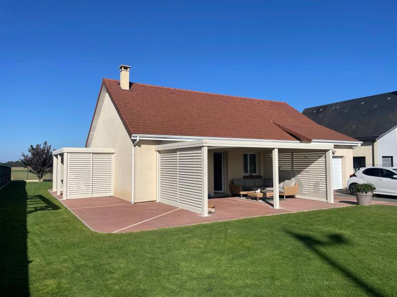 Pergola blanche VERANCO par Dieppe Fermeture 