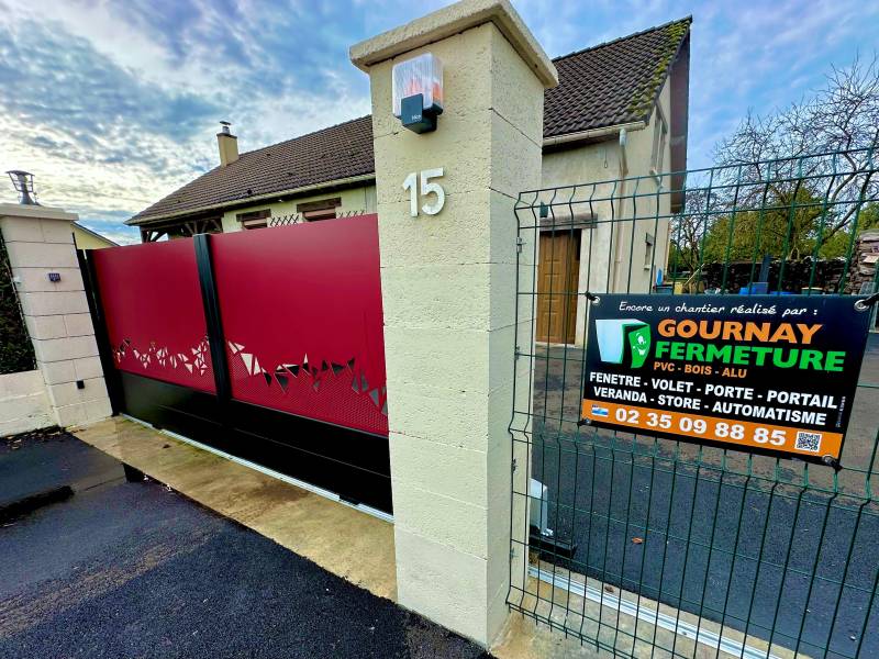 PORTAIL COULISSANT MOTORISE GRANDVILLERS CETAL