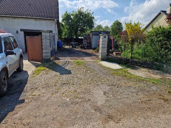 AVANT POSE PORTAIL COULISSANT CETAL MOTORISE